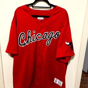 Mitchell & Ness Chicago Bulls Baseball Jersey size XXL